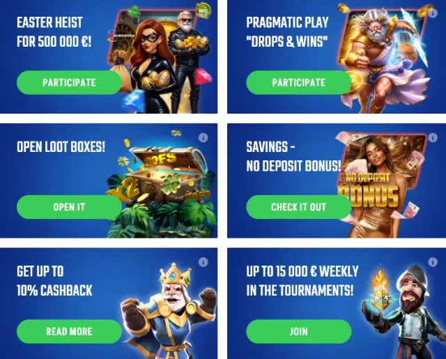 Winnita Casino bonus offers